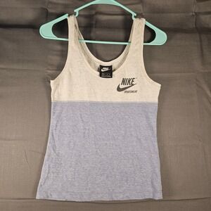 Nike Sportswear Kids Tank Top Grey Blue Colorblock AV8348-460 XS